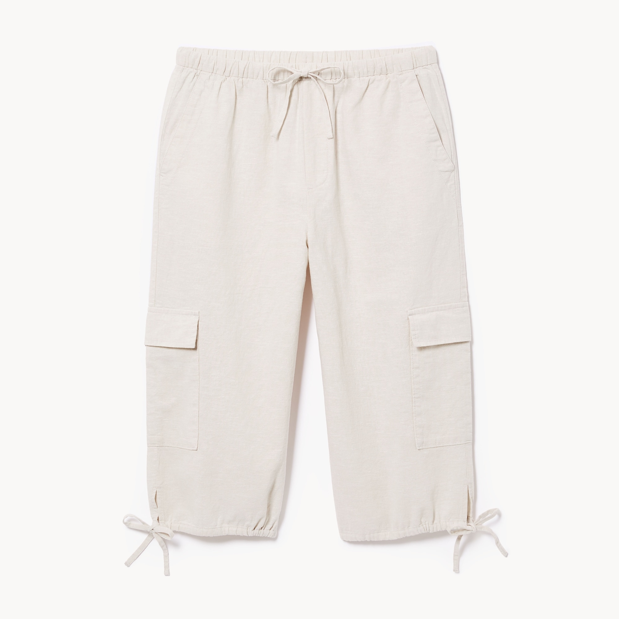Linen Cotton Cropped Pant in Linen from Joe Fresh