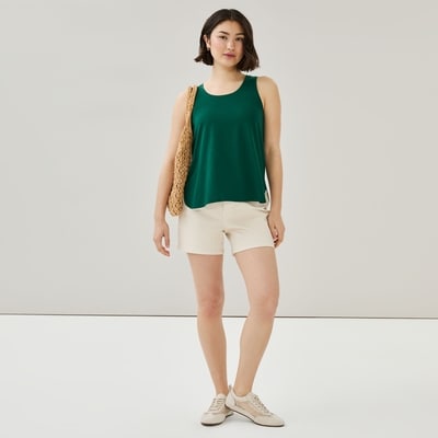 Relaxed Tank - Dark Green