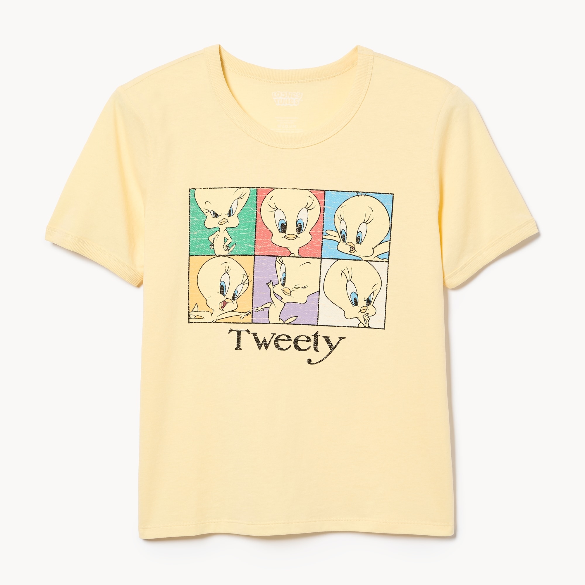 Looney Tunes Tweety Ringer T-Shirt in Light Yellow from Joe Fresh