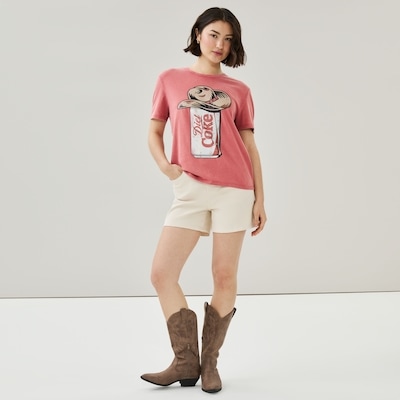 Diet Coke Graphic T-Shirt - Light Red Mix