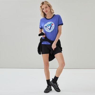 MLB Toronto Blue Jays Ringer T-Shirt - Blue Mix