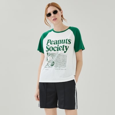 Peanuts Snoopy Vintage T-Shirt - Green