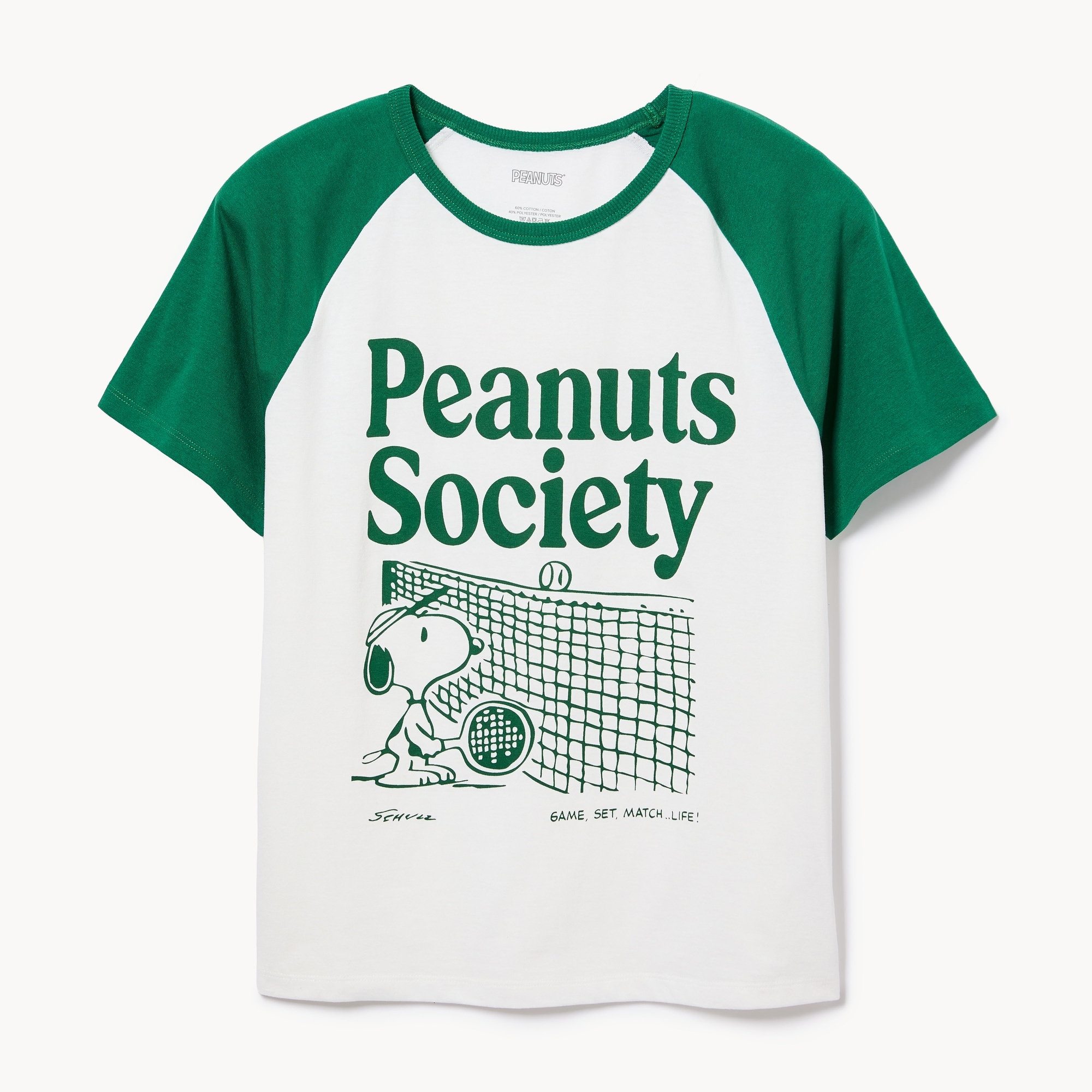 Peanuts Snoopy Vintage T-Shirt in Green from Joe Fresh