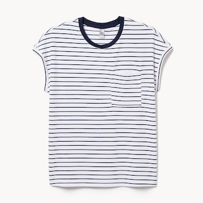 Micro French Terry T-Shirt - White