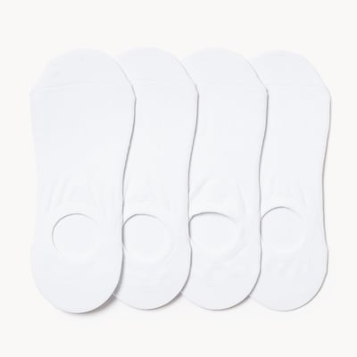 4-Pack Footlets - White