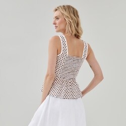 Joe Fresh Printed Peplum Blouse - 1 ea | No Frills Online