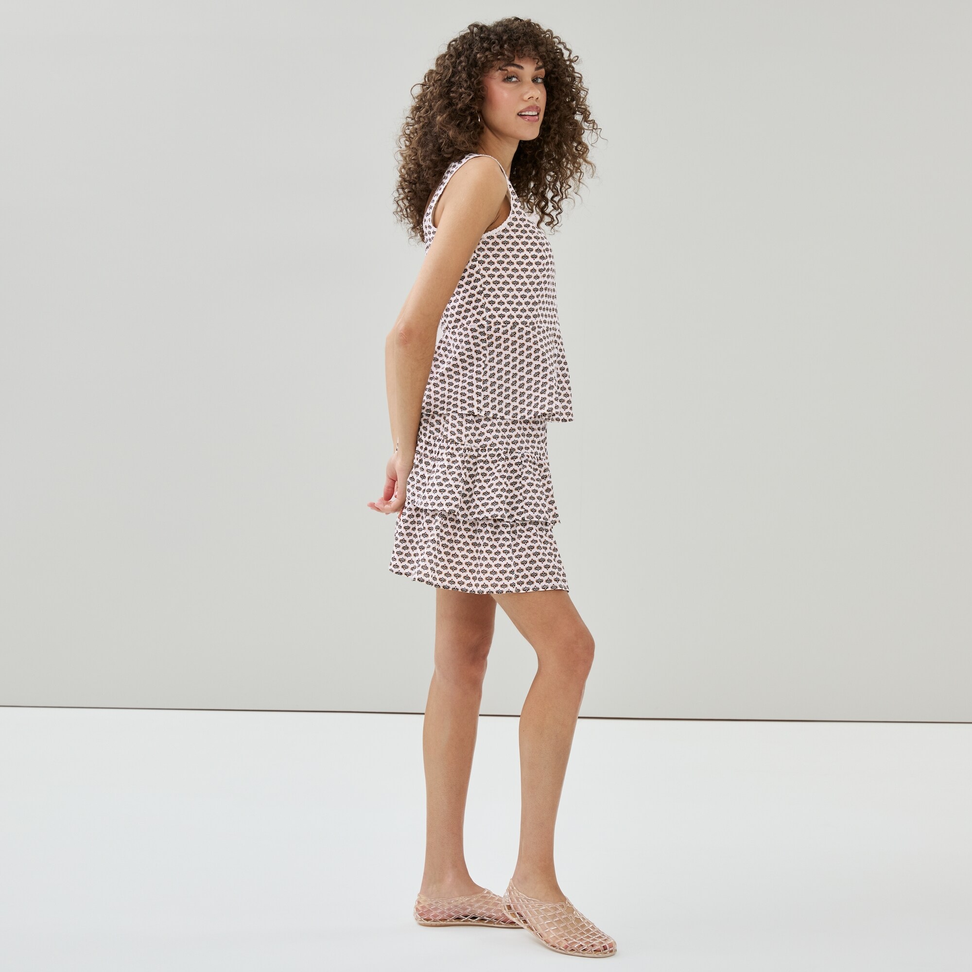 Ruffled Mini Skirt