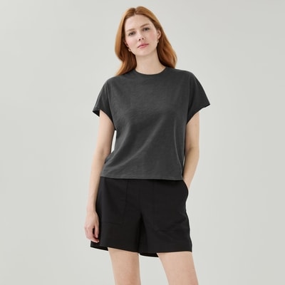 Washed Dolman T-Shirt - Onyx