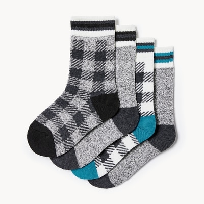 Joe Fresh Chaussettes isothermes pour garçons, 4 paires 1 ea, 8,00 $/1ch