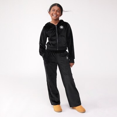 Kid Girls' Active Velour Hoodie