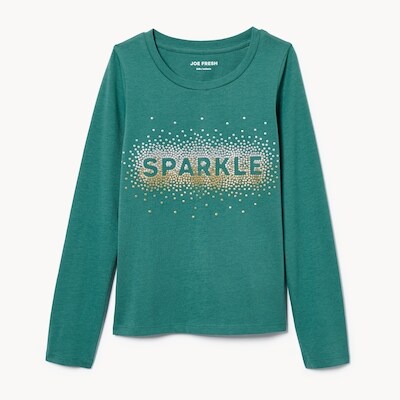 Chandail manches longues avec motif pour filles