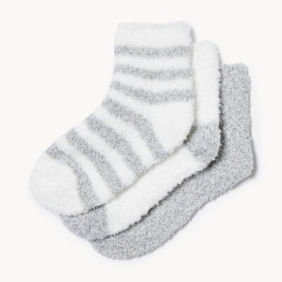 Joe Fresh Kid Girls' 3 Pack Cozy Quarter Crew Socks 1 ea, $6.00/1ea