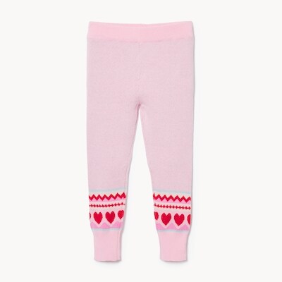Legging en tricot jacquard pour petites filles