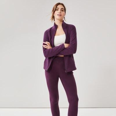 Chandail sport en molleton fermeture clair