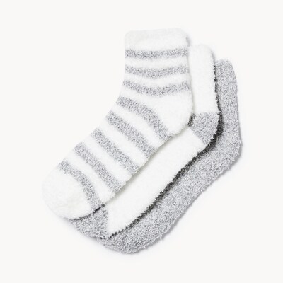 Joe Fresh Ens. 3 paires chaussettes tube basses douillettes 1 ea, 6,00 $/1ch
