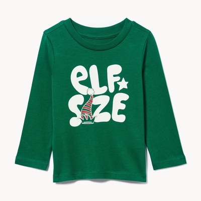 Baby Festive Graphic Long Sleeve Top - Green