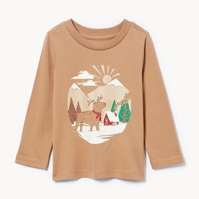 Joe Fresh Baby Festive Graphic Long Sleeve Top 1 ea, $8.00/1ea