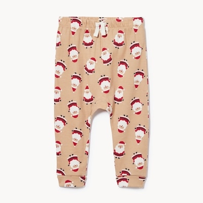 Baby Boys' Printed Harem Pant - Sand