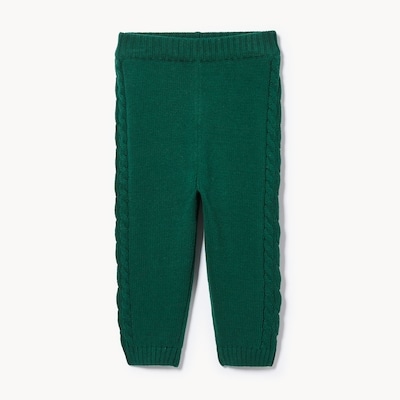Pantalon à mailles torsadées pour bébés garçons - Vert Foncé