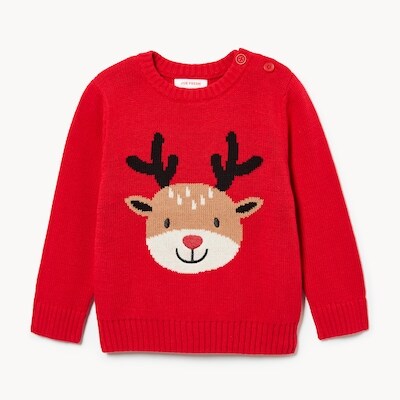 Chandail en tricot des Fêtes pour bébés garçons - Rouge