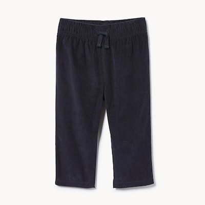 Pantalon doublé en velours côtelé, bébés garçons - JF Bleu nuit