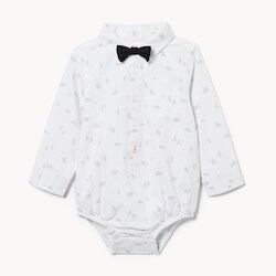 Joe Fresh Baby Boys' Oxford Bodysuit with Bowtie ea No