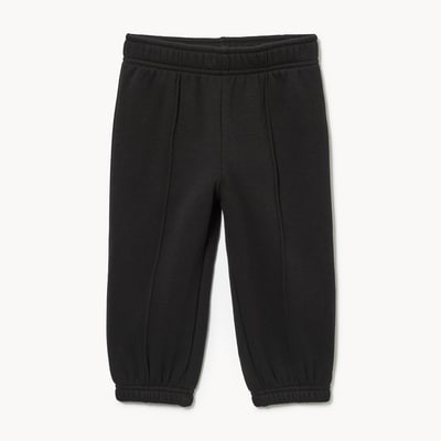 Pantalon jogging molleton duveteux, bébés garçons - Noir JF