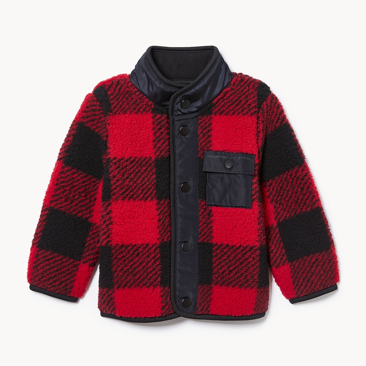 Veste imprime en molleton effet peau de mouton