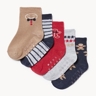 Baby Boys' 5-Pack Crew Socks - Multi