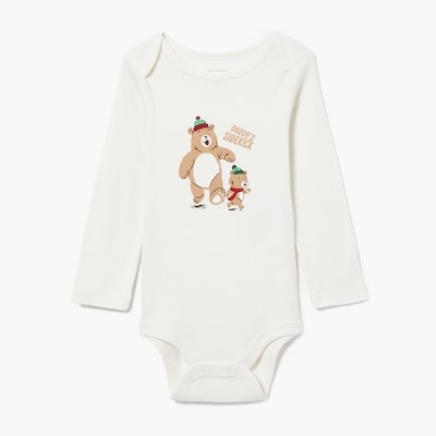 Cache-couche à motif festif pour bébés garçons - Blanc Cassé