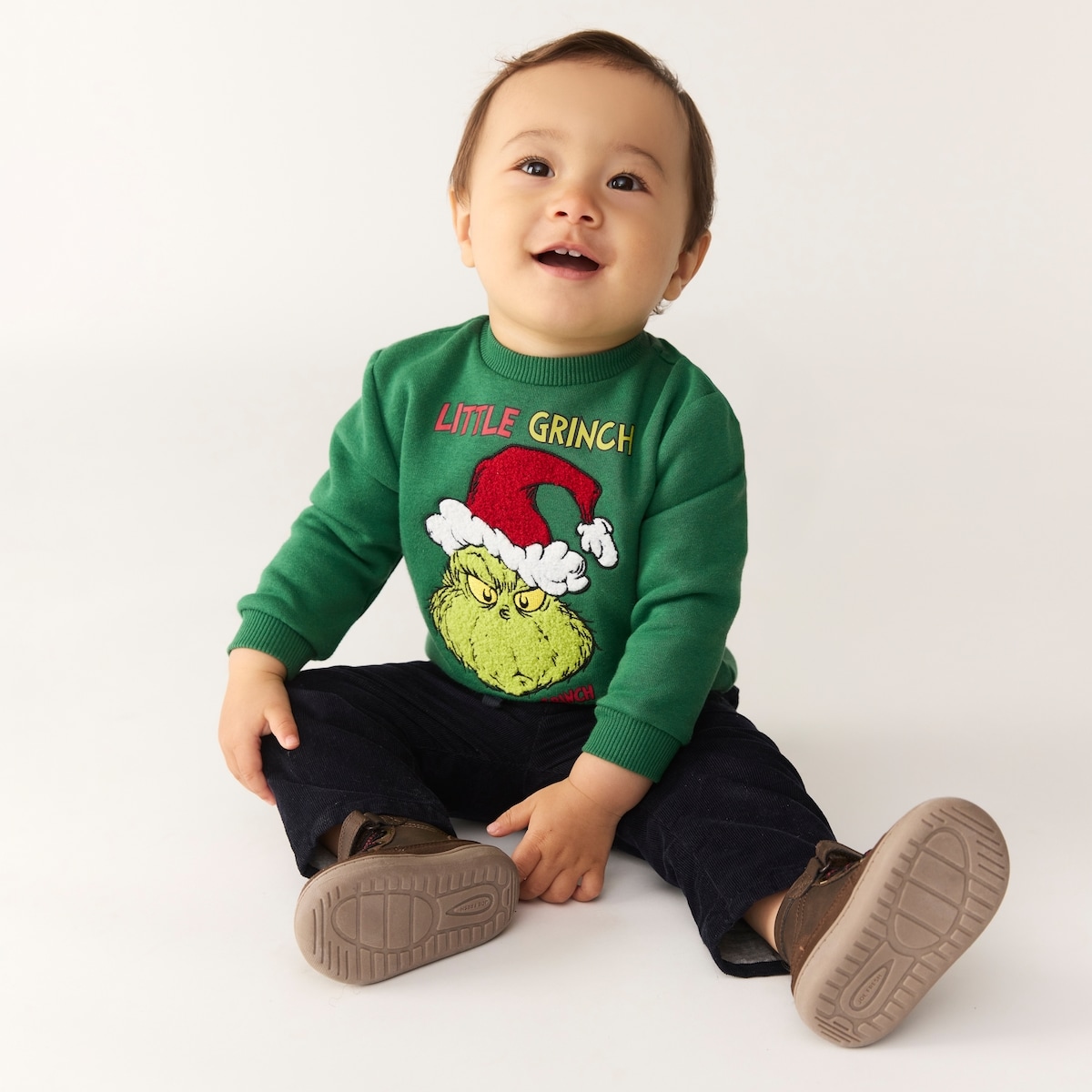 Baby Boys' Grinch Festive Graphic Sweatshirt