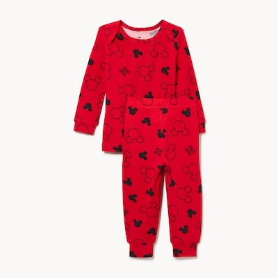Ensemble pyjama Mickey Mouse Disney, bébés garçons - Rouge