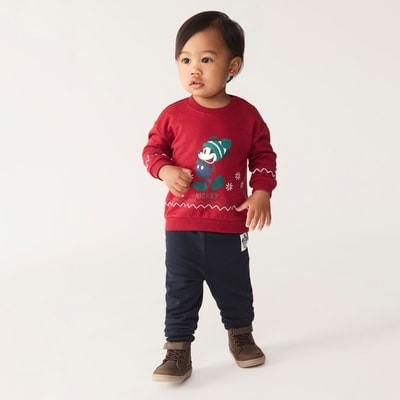 Baby Boys' Disney Mickey Mouse Fleece Set - Red
