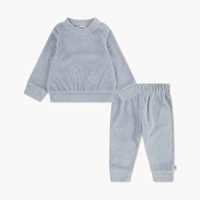 Baby Boys' Huggies Velour Pant Set - Pale Blue