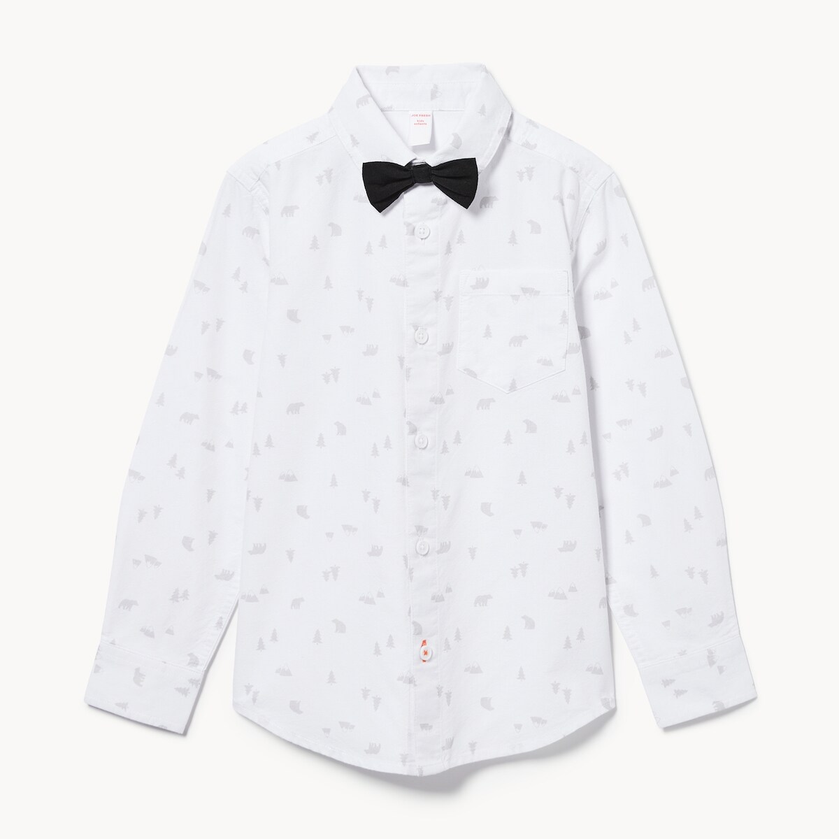 Kid Boys' Oxford Shirt with Bowtie