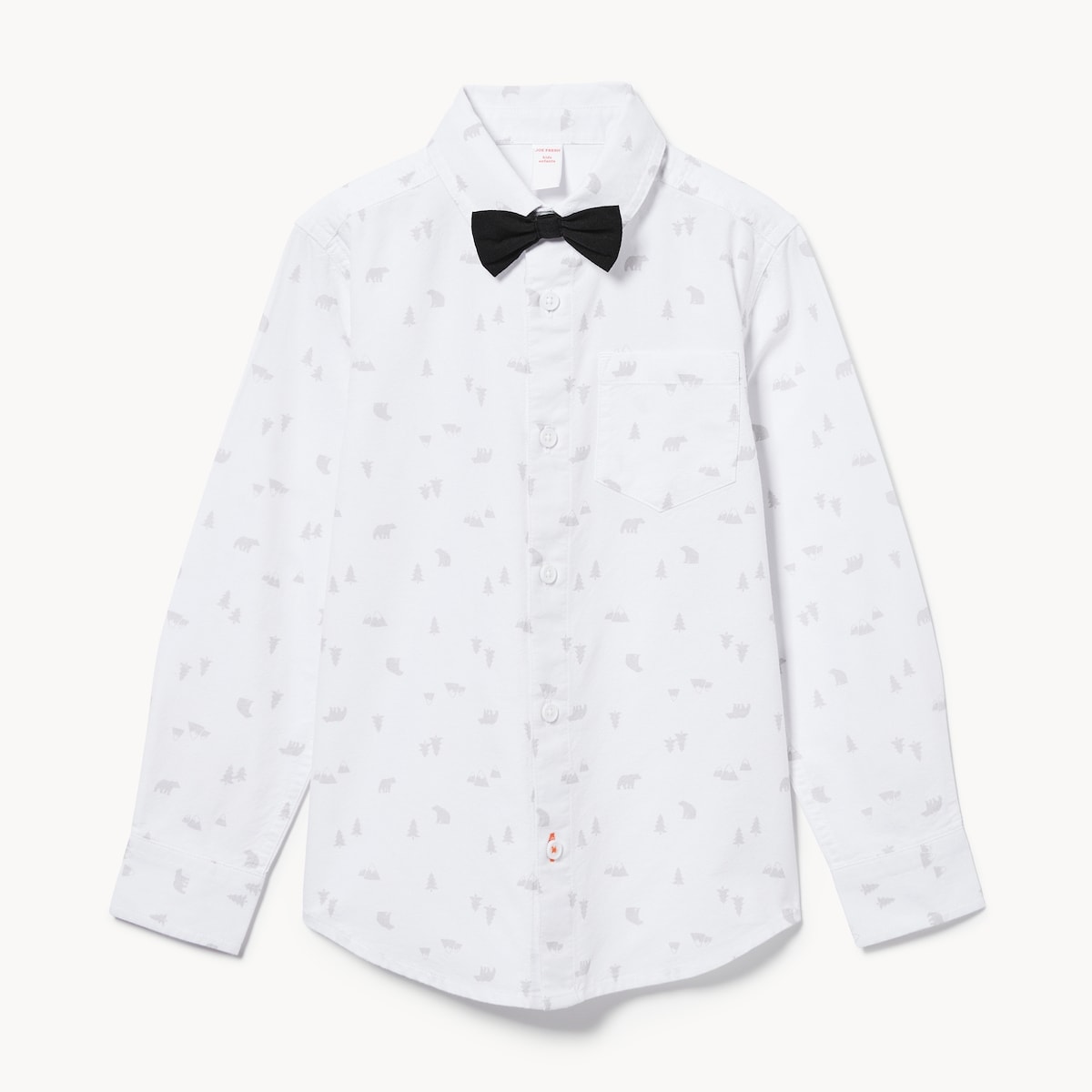 Chemise Oxford pour garon avec nud papillon