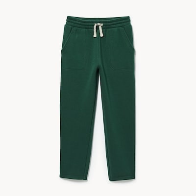 Pantalon de jogging en molleton duveteux, garçons - Vert Foncé