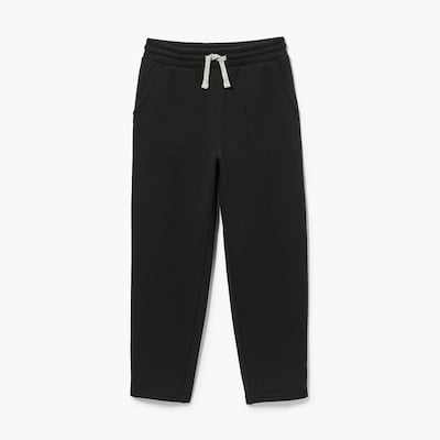 Pantalon de jogging en molleton duveteux, garçons - Noir JF