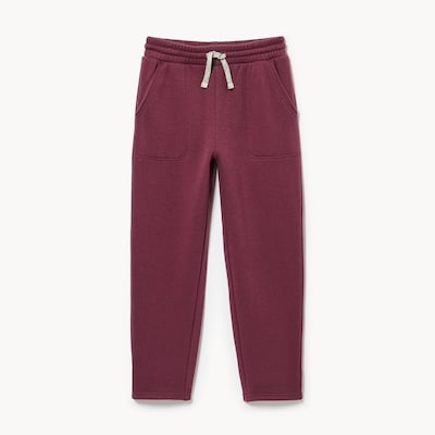 Kid Boys' Fuzzy Fleece Jogger - Burgundy