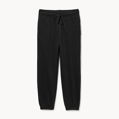 Pantalon de jogging à pinces pour garçons - Noir JF