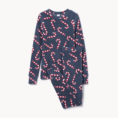 Ensemble pyjama en molleton pour garçons - Bleu Foncé