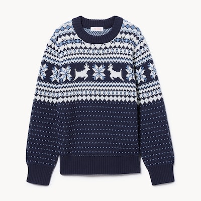 Kid Boys' Fair Isle Sweater - Dark Navy