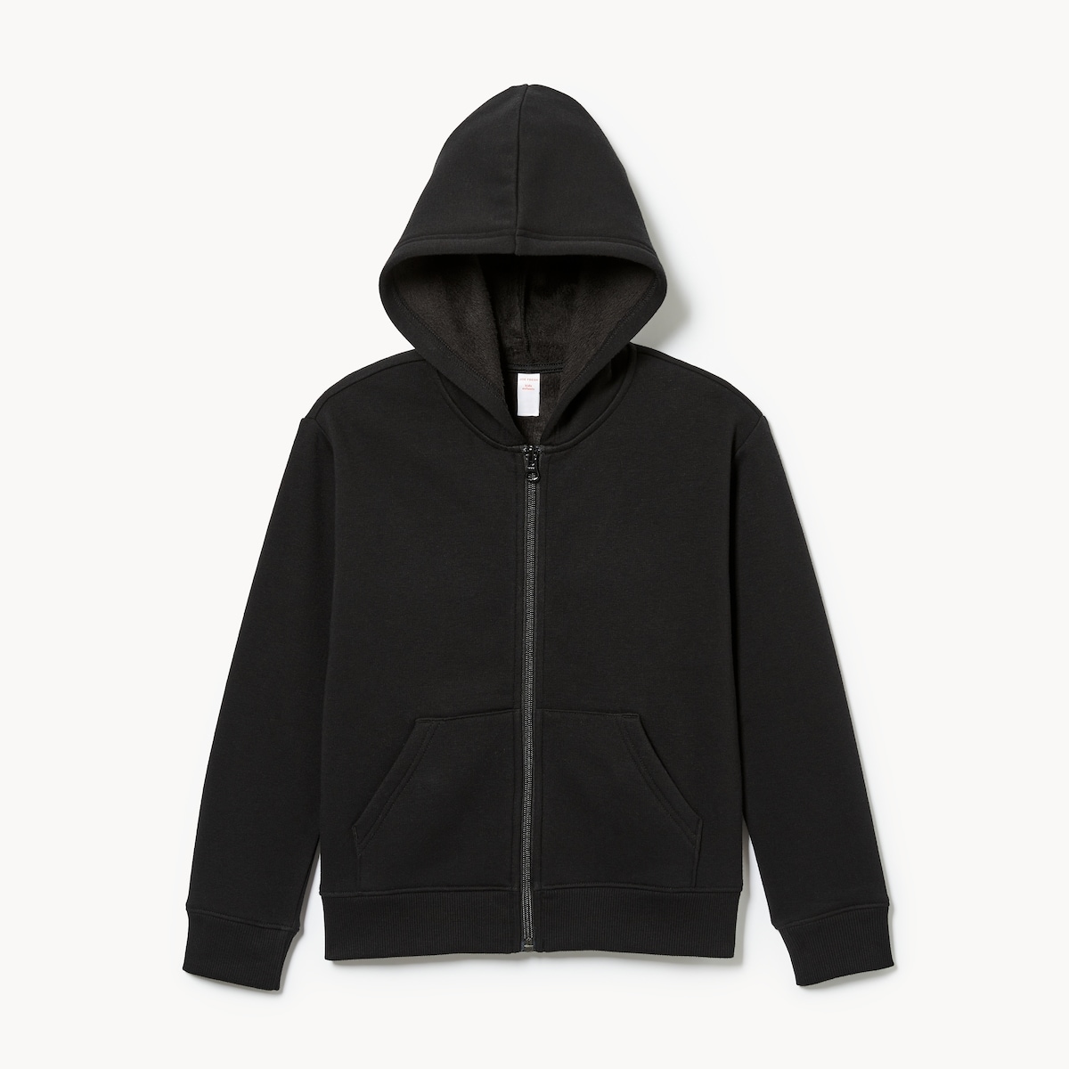 Kid Boys' Fuzzy Fleece Full-Zip Hoodie - Jf Black