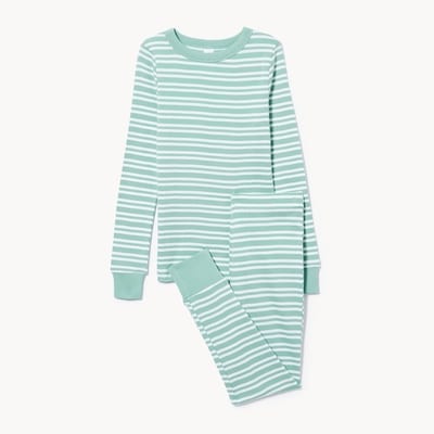 Ensemble pyjama rayé pour garçons - Aqua poussiéreux