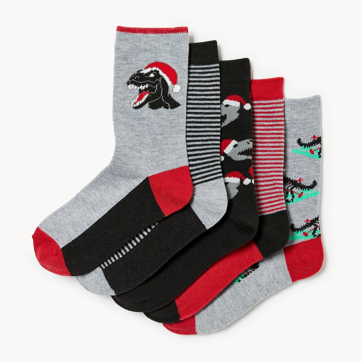 Ens. de 5paires de chaussettes tube pour garons