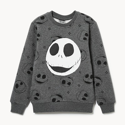 Kid Boys' Nightmare Before Christmas Sweatshirt - Dark Grey Mix