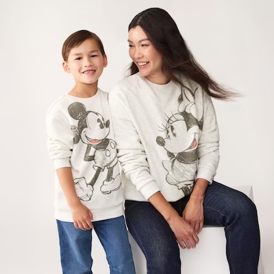 Kid Boys' Disney Mickey Mouse Sweatshirt - Light Oat Mix