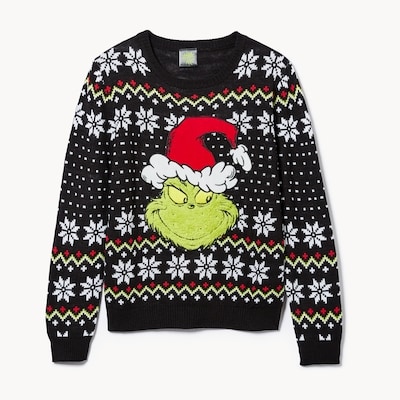 Kid Boys' Grinch Festive Sweatshirt - JF Black