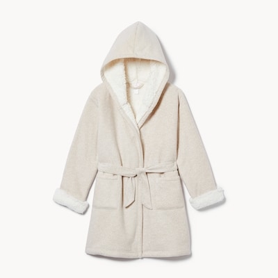 Kid Boys' Teddy Fleece Robe - Oat Mix