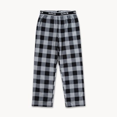 Kid Boys' Hurley Checkered Sleep Pant - Black
